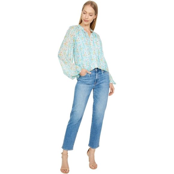 Yumi Kim Blouse Sundown Top in Bedford Park Blue XSmall - Picture 13 of 13